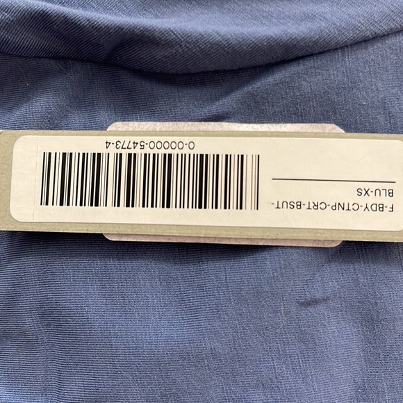 Everlane The Short-Sleeve Crew Neck Bodysuit Blue size XS NWT - Picture 7 of 7